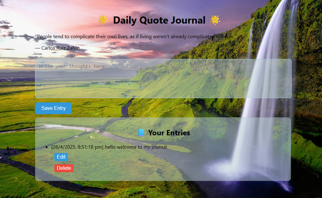 Quote Journal App